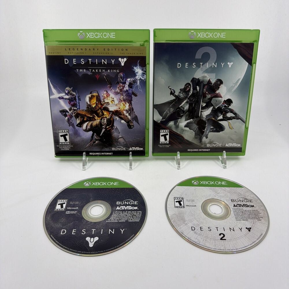 Xbox One Destiny Game Lot Destiny 2 & The Taken King Bungie Activision